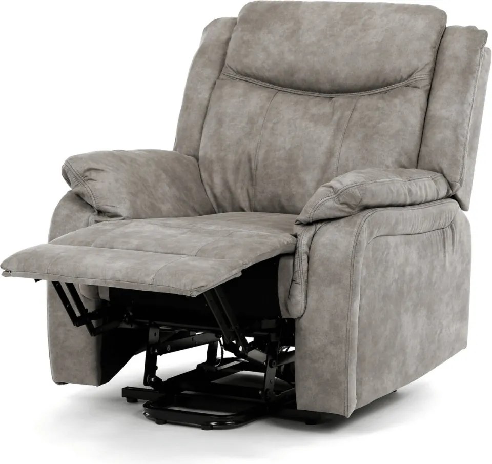 Elektromos relax fotel állítható háttámlával szürke vintage szövet TV-Q8668 GREY3
