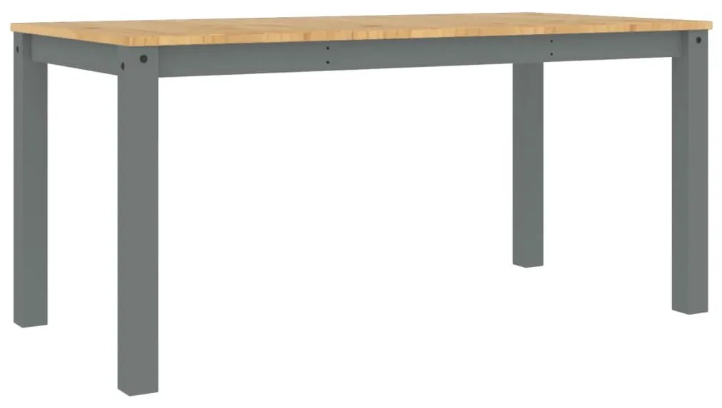 Panama szürke tömör fenyőfa ebédlőasztal 160 x 80 x 75 cm