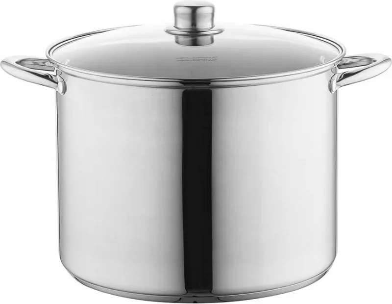 Rozsdamentes fazék hagyományos ezüst Caro 26 cm 10 l indukciós