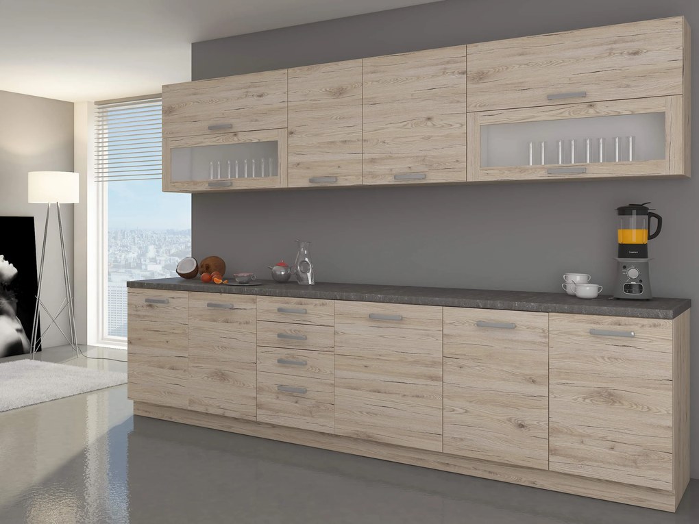 Alsó konyhaszekrény Bergenia 40 D 4S BB (bordeaux tölgy). 1032871