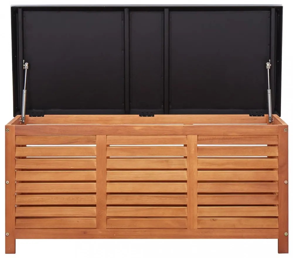 tömör eukaliptuszfa kerti tárolóláda 117 x 50 x 55 cm