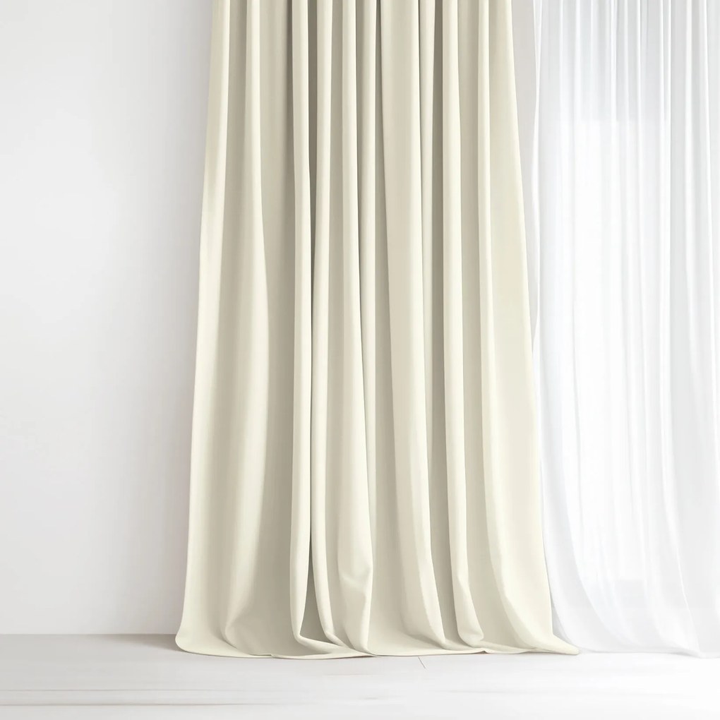 Goldea dekoratív drapéria - krémszínű 200x150 cm