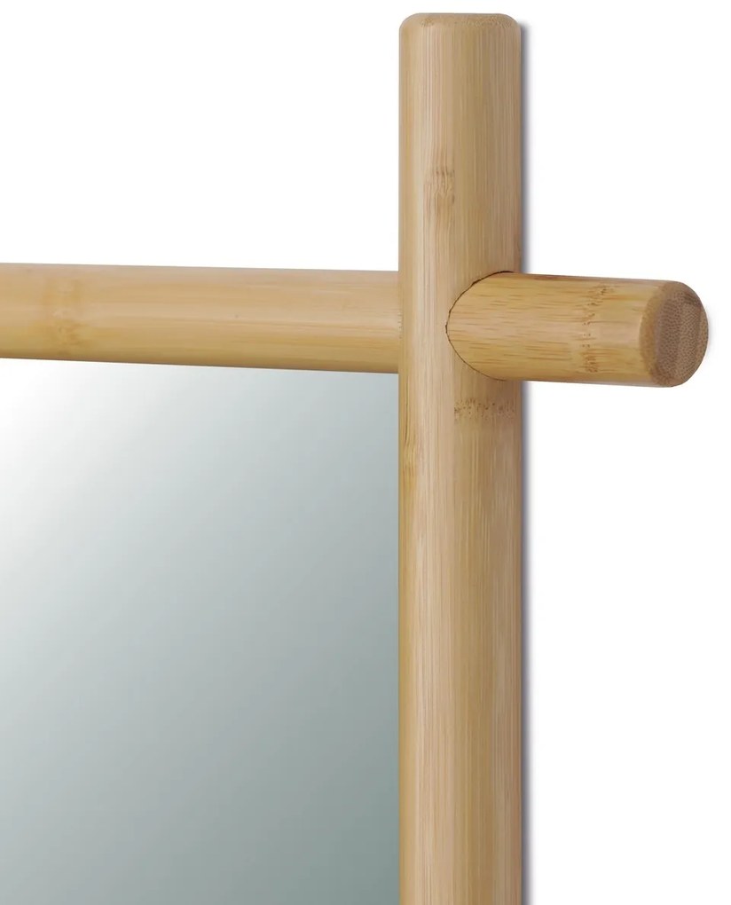 Fali tükör B027 NAT, bambusz