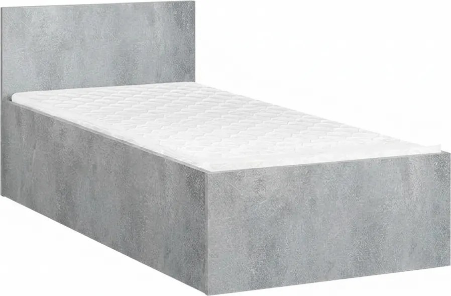 Ágy SOFIA 90 x 200 cm, beton Ágyrács: Lamellás ágyrács, Matrac: Matrac nélkül