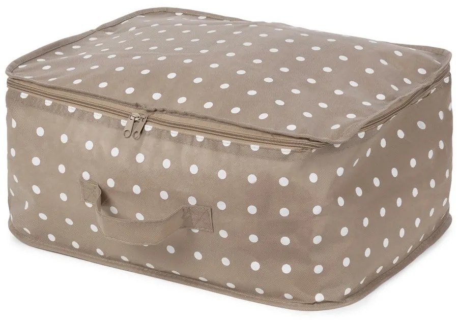 Dots kisméretű bézs ruhatároló doboz - Compactor