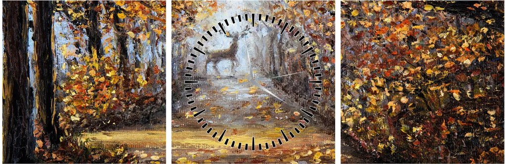 Kép - Az erdő szelleme (órával) (90x30 cm)