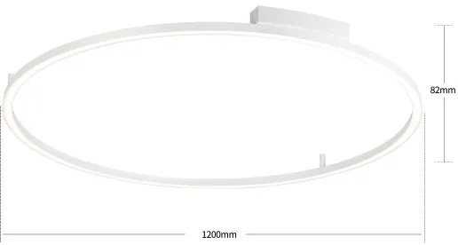 Brilagi - PORTOFINO LED dimmelhető lámpatest LED/85W/230V Ø 120 cm fehér + távirányító