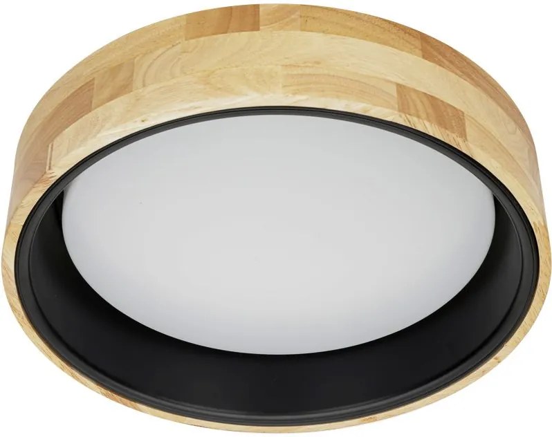 Italux modern skandináv mennyezeti lámpa campelo fehér fekete fa itxplf4350-20wwdbk4k