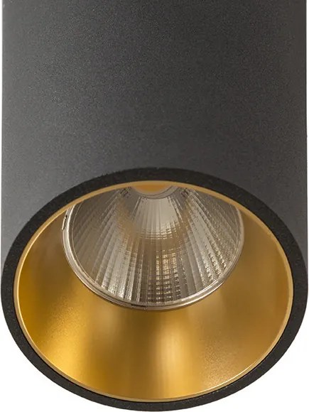 RENDL PEDRO stropní černá/zlatá 230V LED 25W 30° 3000K
