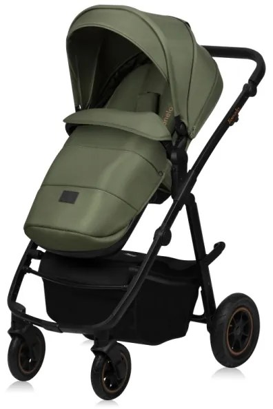 Lionelo - Kombinált babakocsi 2 az 1-ben AMBER PLUS Zöld Erdő