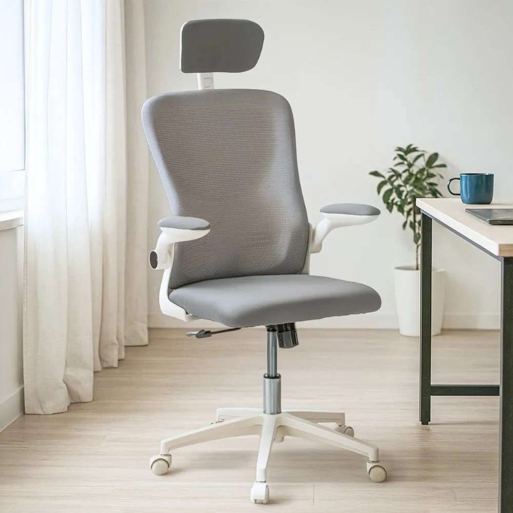 Flexo ergonomikus irodai forgószék deréktámasszal fehér