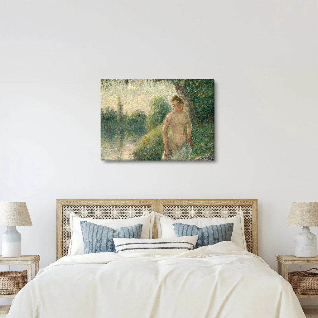 Kép - Camille Pissarro, The Bather, reprodukciók (70x50 cm)