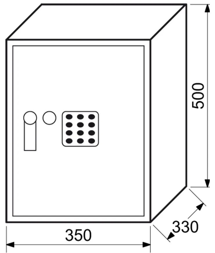 Bútorszéf RS 50 II, szürke