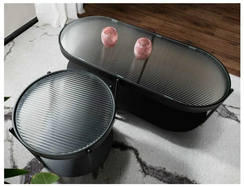 Madone A dohányzóasztal, fehér / fekete