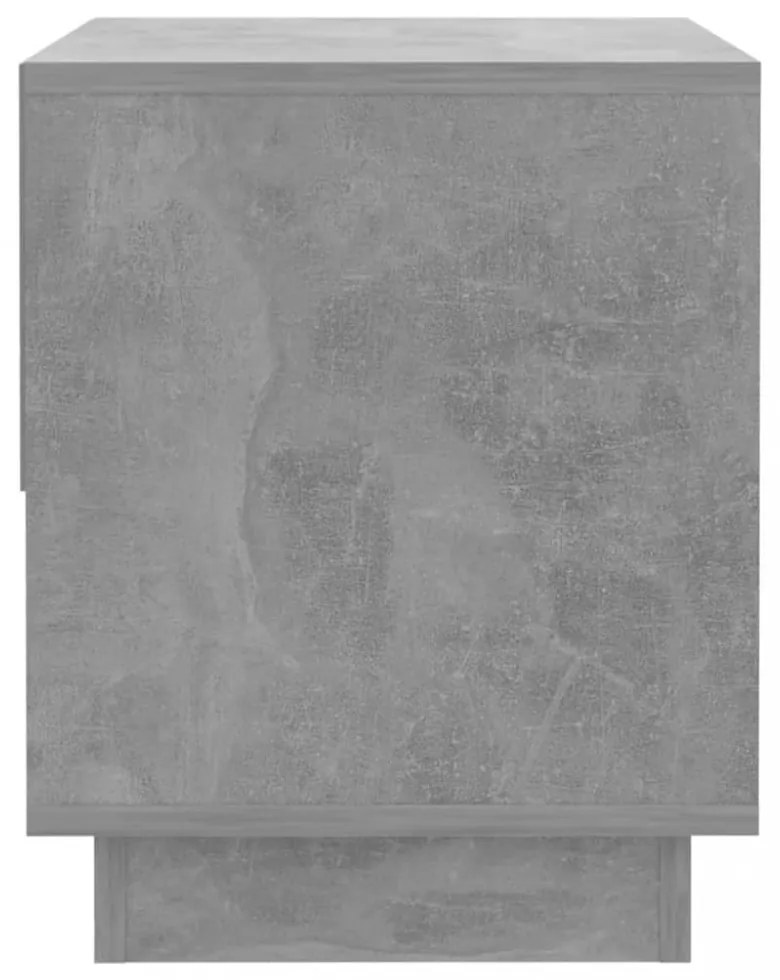 2 db betonszürke szerelt fa éjjeliszekrény 45x34x44 cm