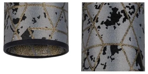 Csillár zsinóron AVALO 3xE27/60W/230V pók szürke/fekete