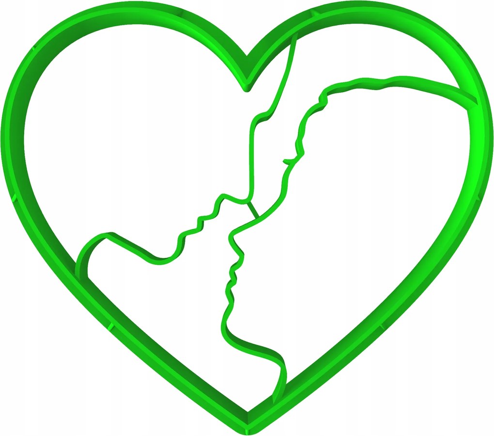 Forma Lyukasztó Sütemény- és Mézeskalácsvágó Valentin Napra Szív 8cm