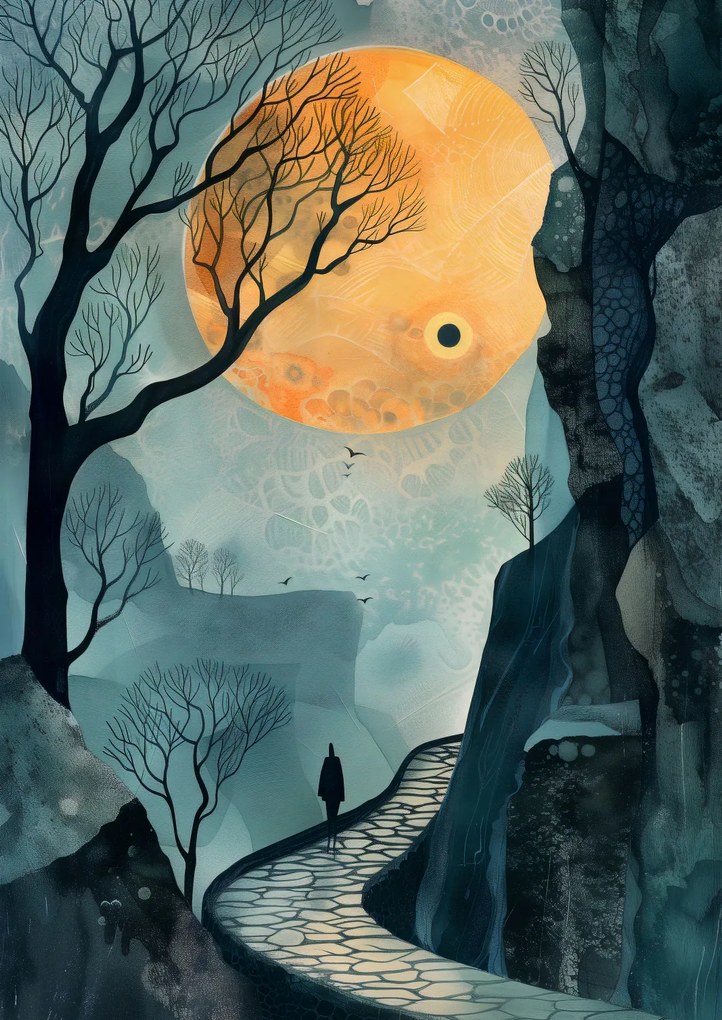 Poszter 42x59,4cm Az út rejtélye cél nélkül