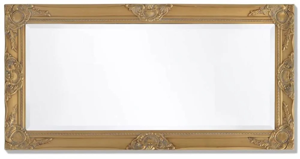 Barokk stílusú fali tükör 100x50 cm arany