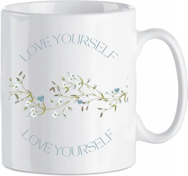 Ajándék Bögre nyomott mintás Love Yourself Kerámia 330 ml