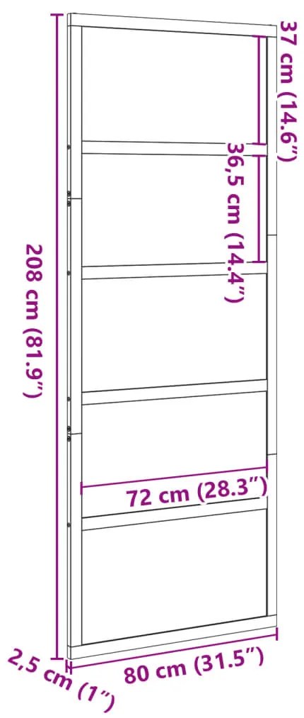 viaszbarna tömör fenyőfa istálló stílusú ajtó 80x208 cm