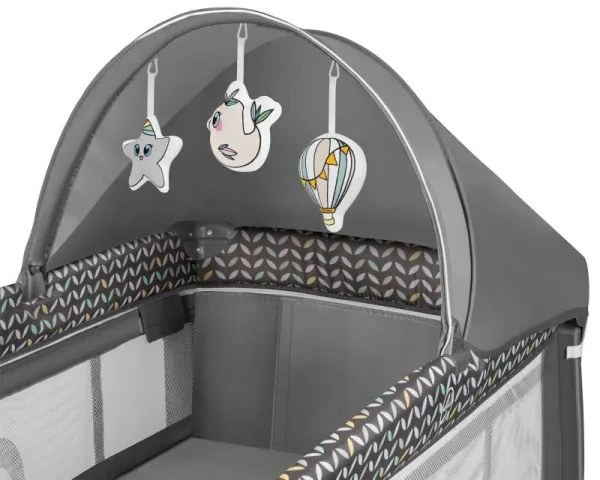 Lionelo - Utazó kiságy SVEN PLUS szürke