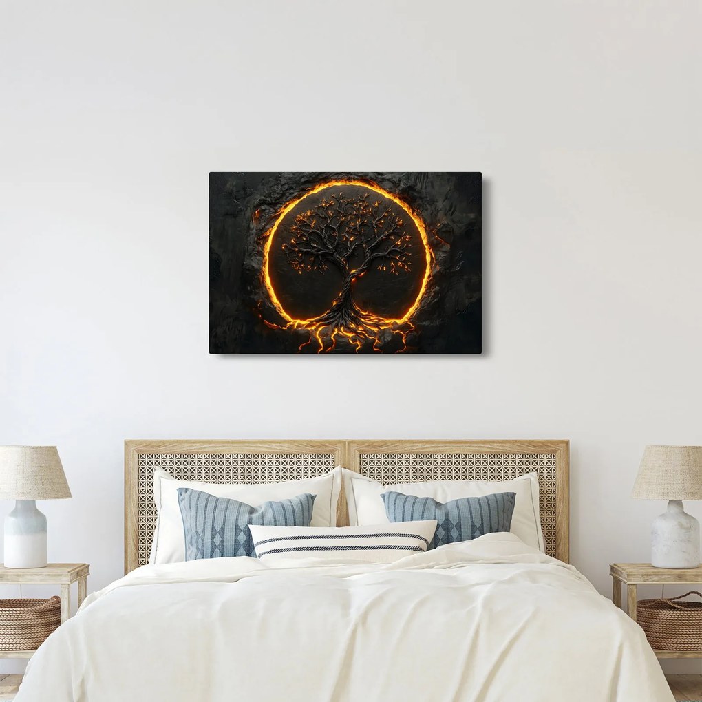 Kép – Életfa lávában II. (90x60 cm)