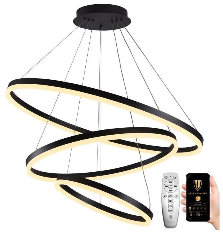 NEDES LED Dimmelhető csillár zsinóron LED/125W/230V 3000-6500K + távirányító ND3453