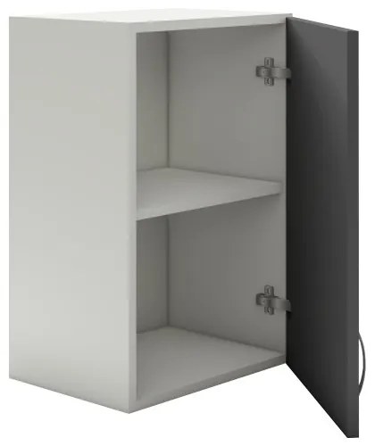Benita 1 ajtós Felső konyhaszekrény Antracit-Fehér 40x30x60 cm