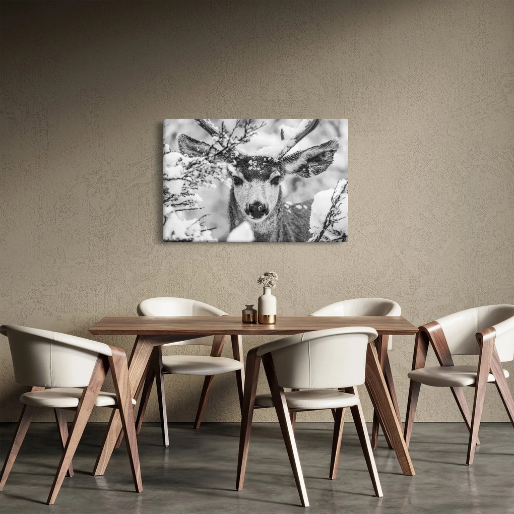 Kép - Szarvasok télen (90x60 cm)