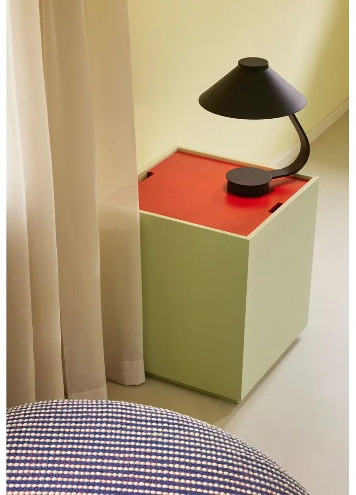 Fekete LED dimmelhető asztali lámpa (magasság 31 cm) Muri – Hübsch