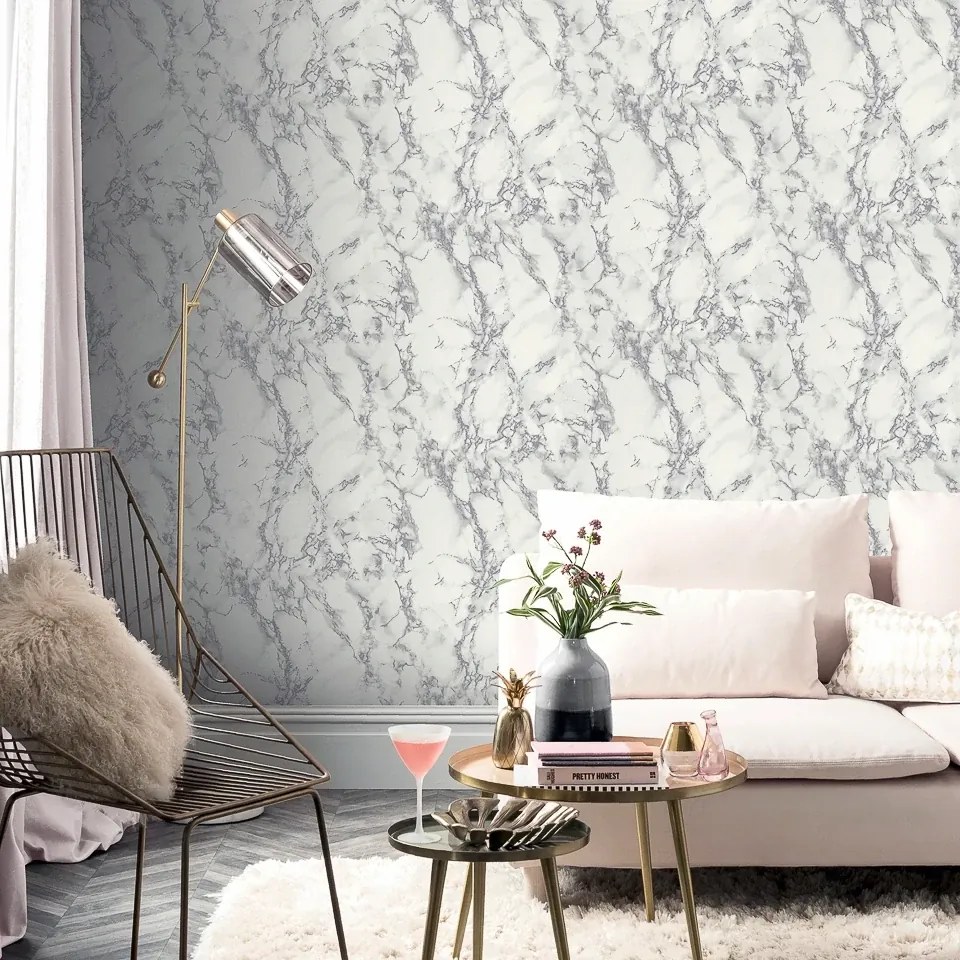 Arthouse Signature 1 Carrara Marble szürke márvány mintás papír tapéta – 296701