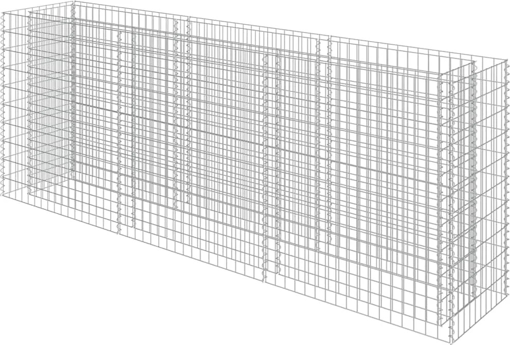 vidaXL horganyzott acél gabion magaságyás 270 x 50 x 100 cm