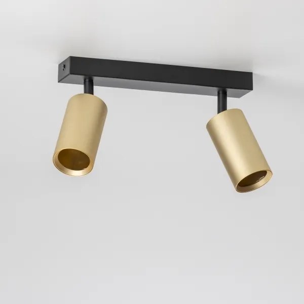 Brilagi - LED dimmelhető spotlámpa SELE GOLDEN 2xGU10/6,5W/230V fekete/arany