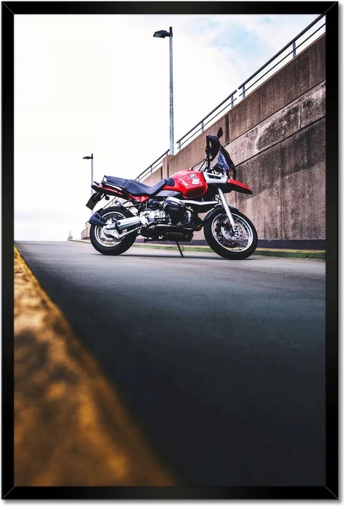 Poszterek keretben 40x60 Piros Bmw motorkerékpár