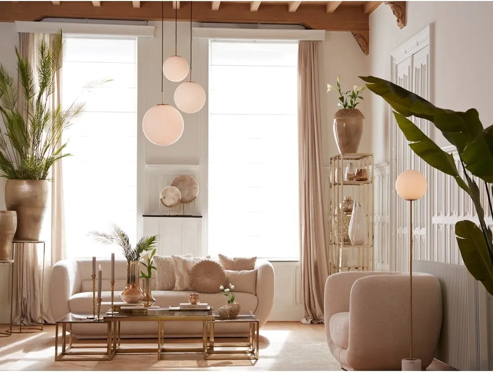 Krémszínű fotel Kialy – Light & Living