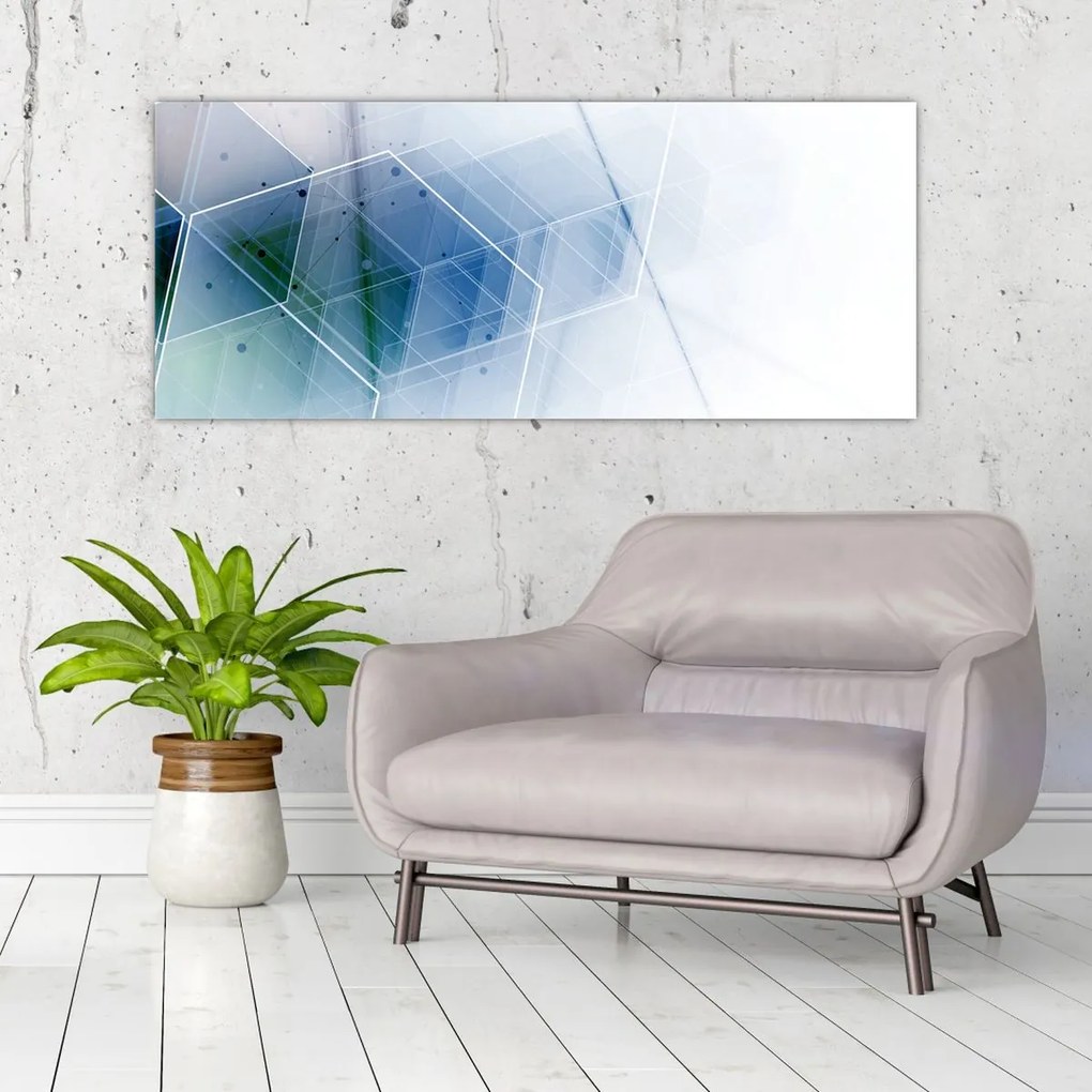 Kép - Geometriai formák (120x50 cm)