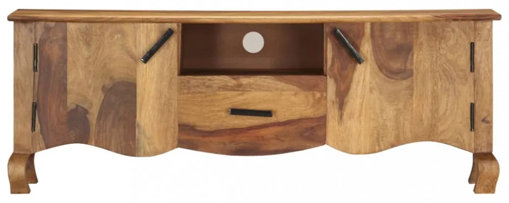 tömör fa TV-szekrény 115 x 30 x 42 cm