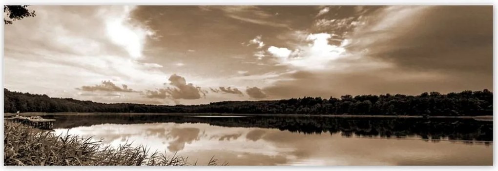 Poszterek 200x66 Sephia Tájkép Tó