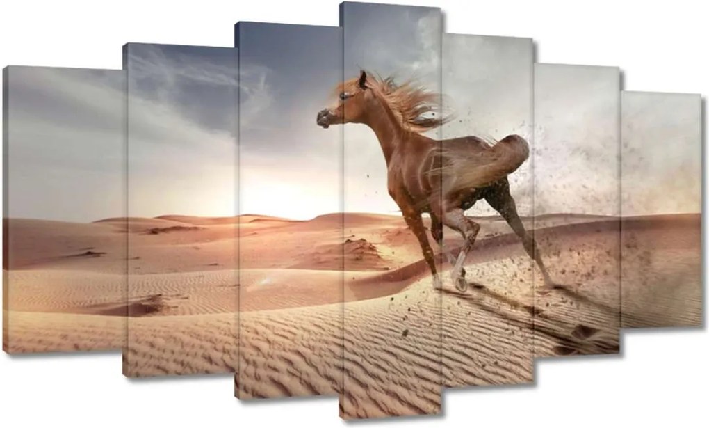 Vászonkép 140x80 Ló Lovak Lovaglás