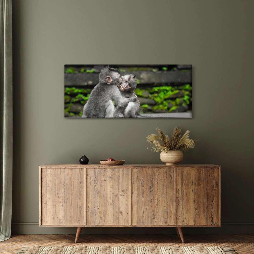 Kép - majmok (120x50 cm)