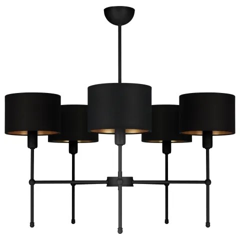 MADELA rúdon szerelt csillár 5xE14/40W/230V fekete