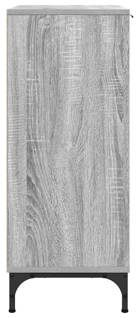 Széf fiókkal Szürke sonoma 89.5 x 33 x 82 cm Faanyag
