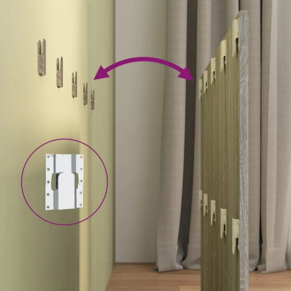 szürke sonoma színű szerelt fa ágyfejtámla szekrényekkel