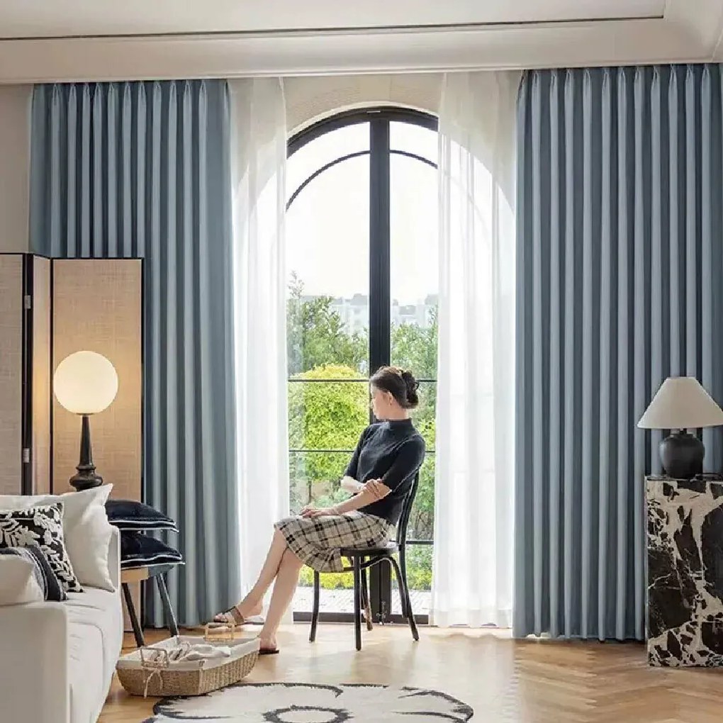 ARÔME HOME Sötétítő függöny, kék-szürke, 135 x 245cm