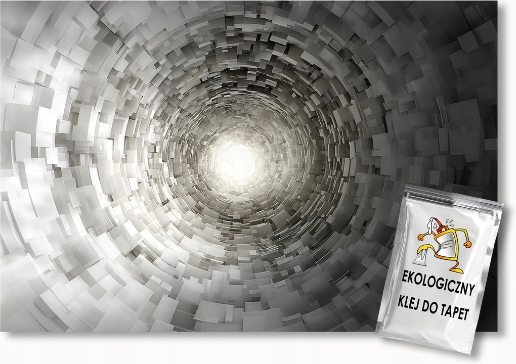 Fotótapéta Flizelina Absztrakt 3D Illúzió Alagút Folyosó 150x105 ragasztó