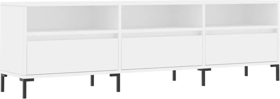 vidaXL fehér szerelt fa TV-szekrény 150 x 30 x 44,5 cm