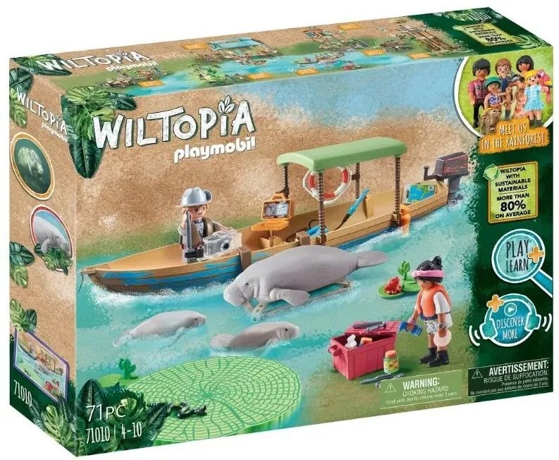 Playmobil® Wiltopia Hajókirándulás a Manátesre 71010