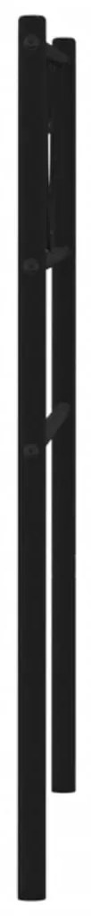 fekete fém fejtámla 107 cm