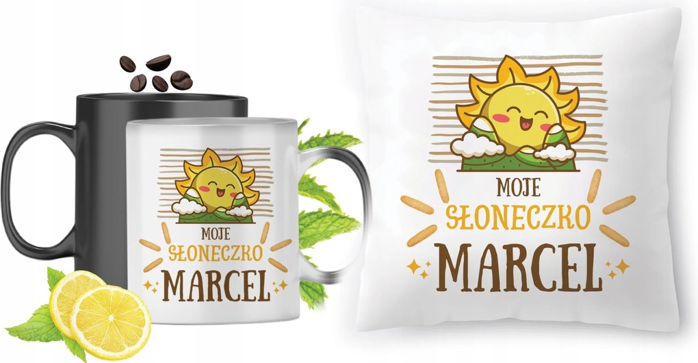 Mercela Mágikus bögre fényképes nyomott mintás párna szett